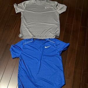 Nike Blue and Gray Sports active wear shirts